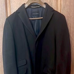 Banana Republic Men’s Large Wool Plaid Pea/Trench coat